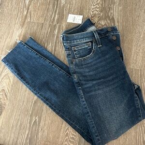 Women's Blue Denim Jeans j crew high rise skinny